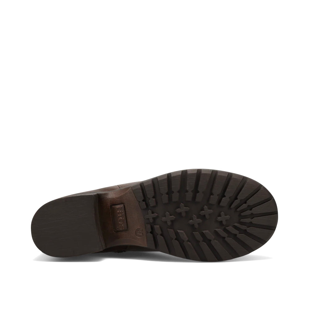 Bottom view of Taos Uptown Heeled Side Zip Ankle Boot for women.
