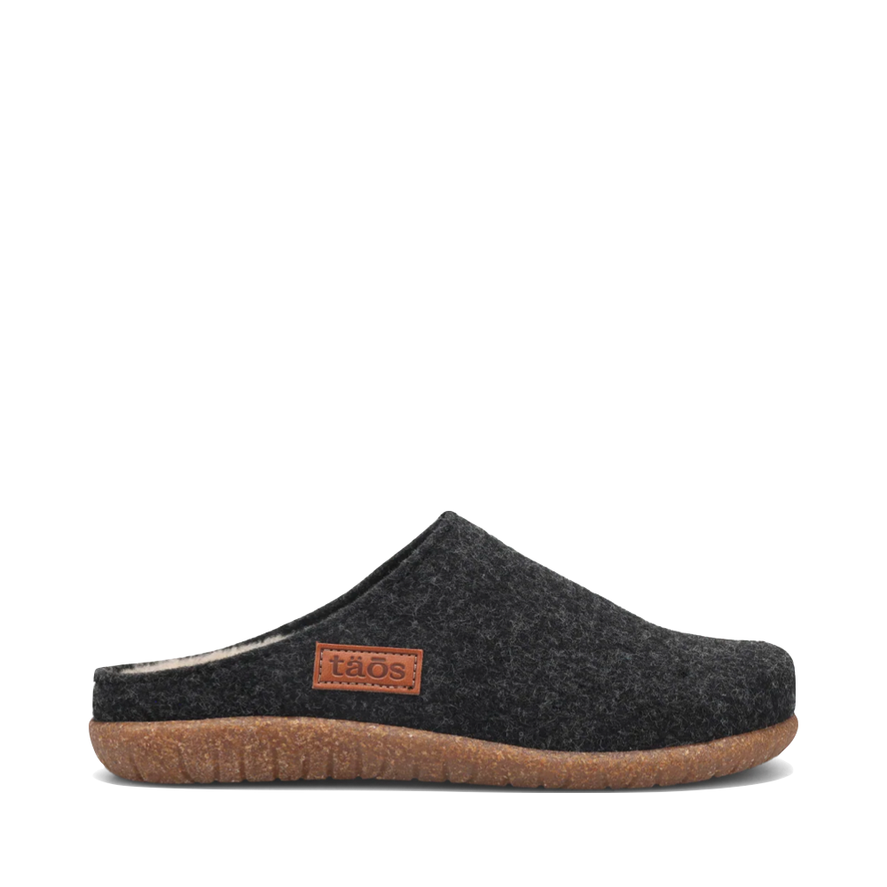 Side (right) view of Taos Woolness Clog for women.
