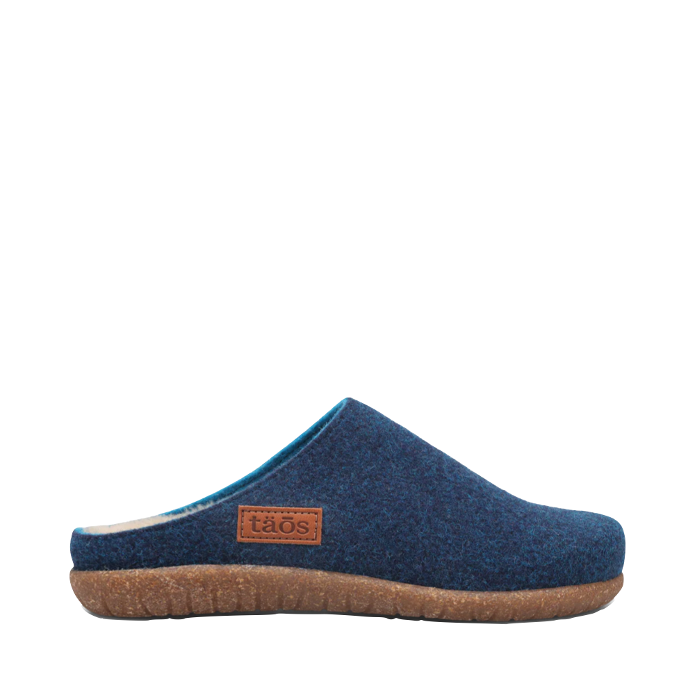 Side (right) view of Taos Woolness Clog for women.