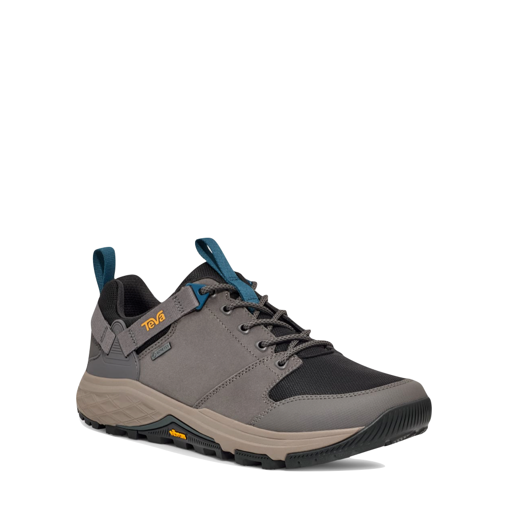 Teva Men's Grandview Low GTX Hiking Shoe (Dark Gull Grey/Blue Coral)