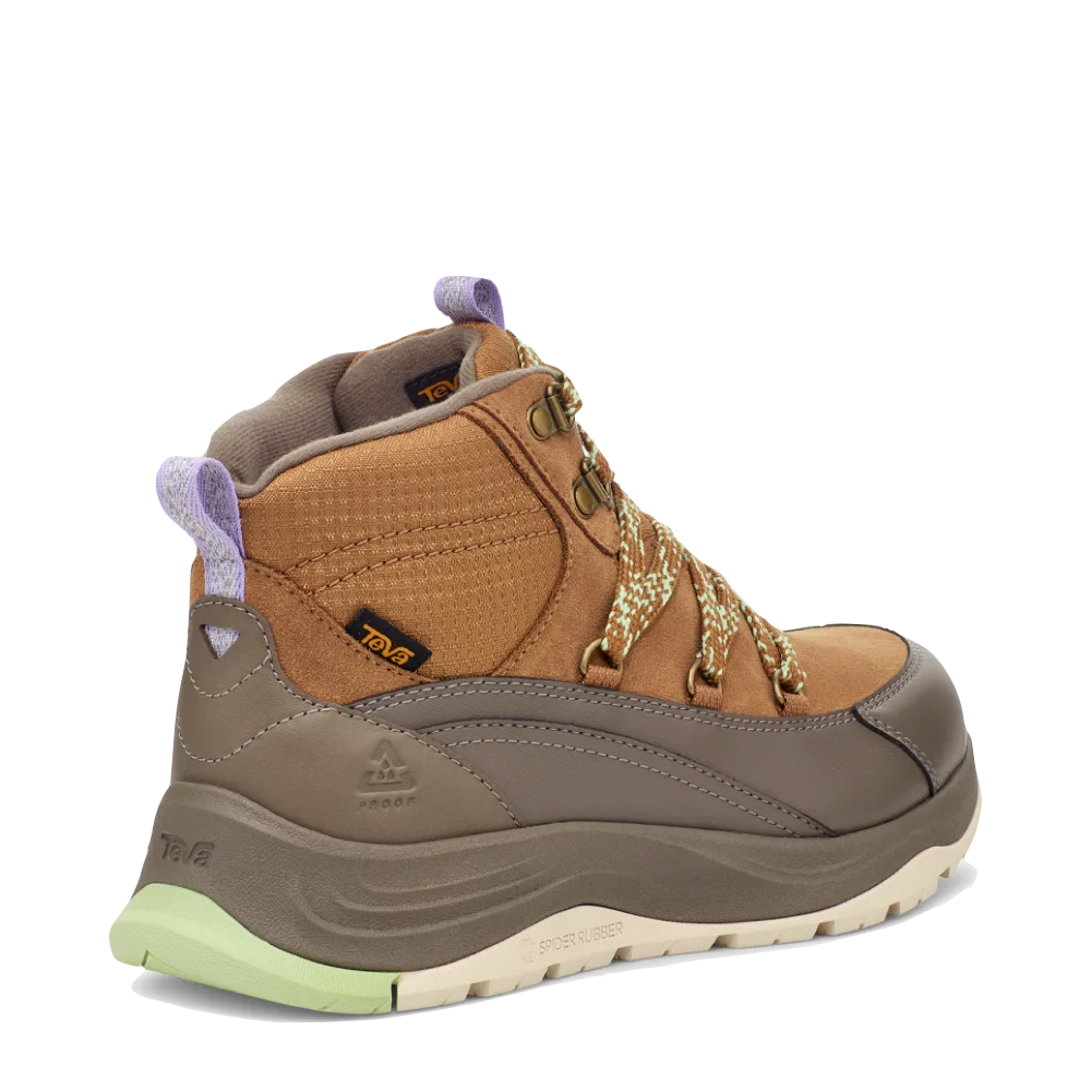 Heel view of Teva Aurois Warm Lined Waterproof Boot for women.