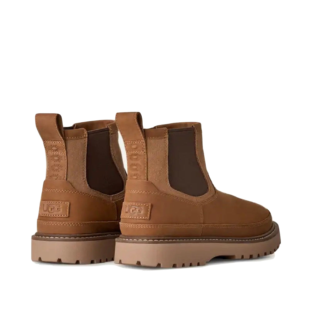 Heel view of Ugg Birch Waterproof Chelsea Boot for men.