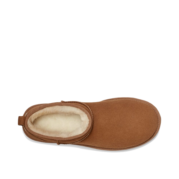 UGG Men's Classic Ultra Mini Sheepskin Boot in Chestnut