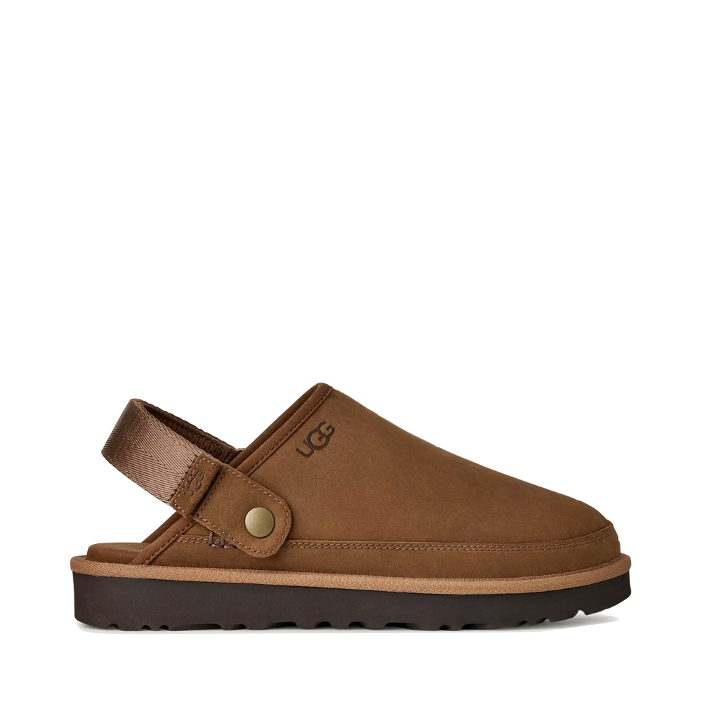 Side (right) view of UGG Goldencoast Clog 2 Nubuck for men.