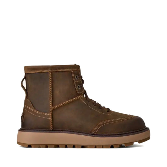 Side (right) view of Ugg Idyllwild Waterproof Lace Boot for men.