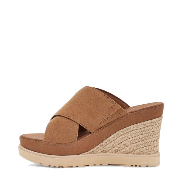 UGG Women's Abbot Platform Wedge Slide Sandal in Chestnut