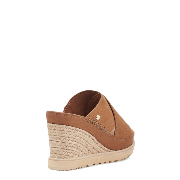 UGG Women's Abbot Platform Wedge Slide Sandal in Chestnut