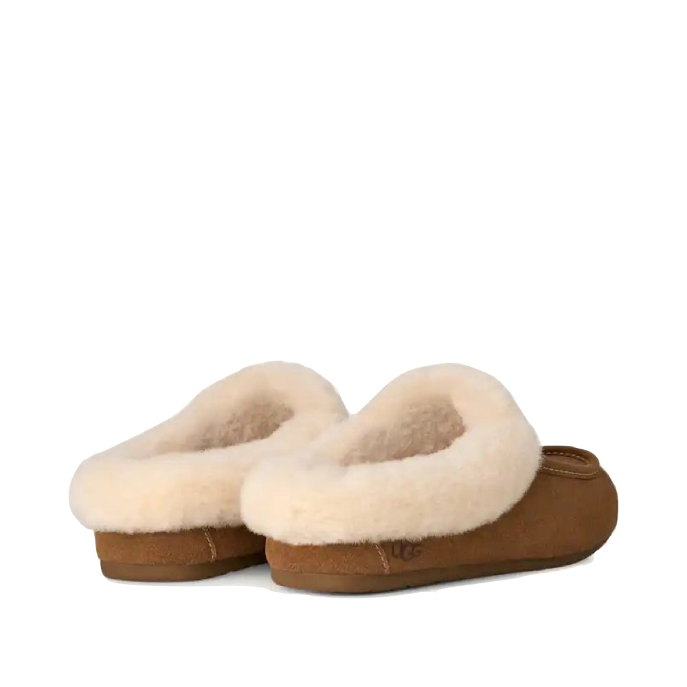 Heel view of UGG Ansley Mule Slipper for women.
