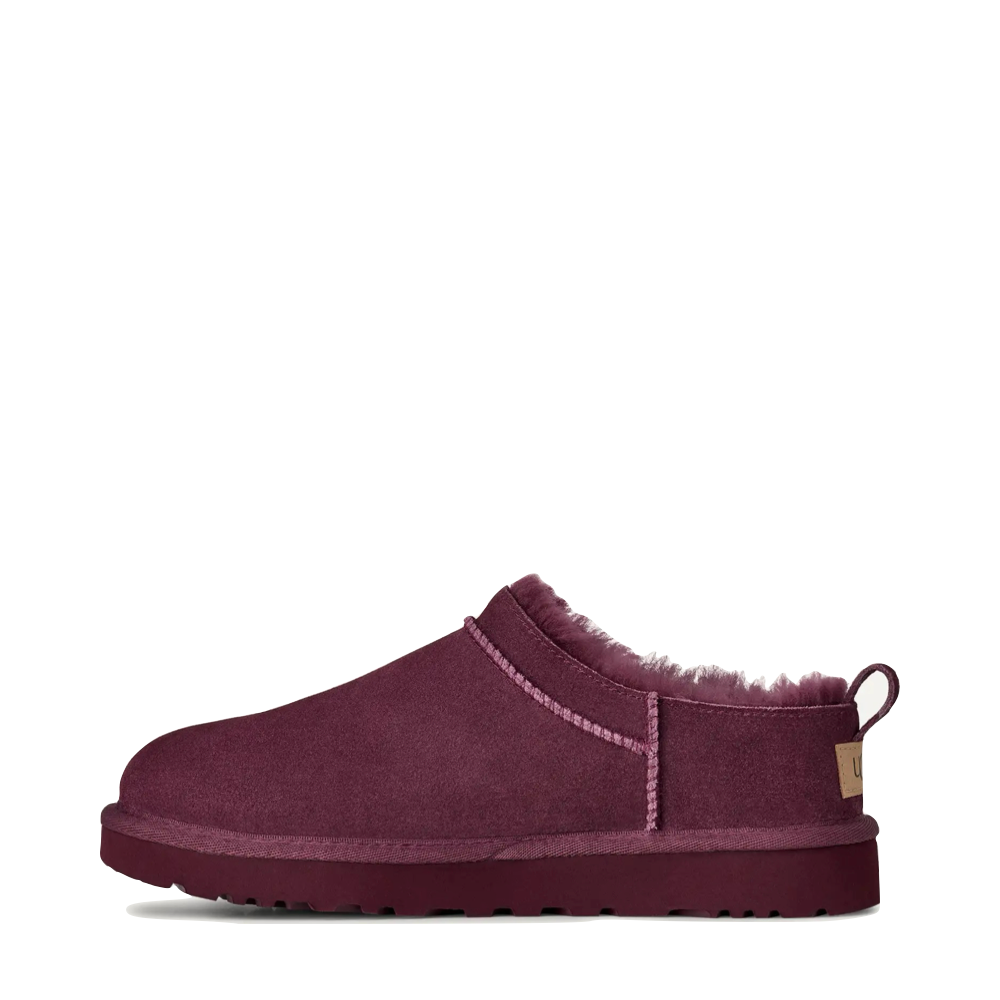 Side (left) view of UGG Classic Micro Bootie for women.