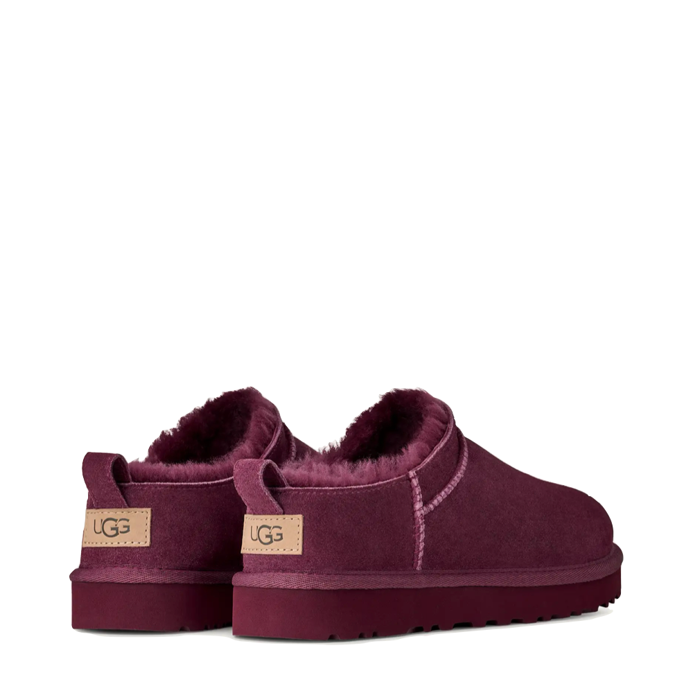Heel view of UGG Classic Micro Bootie for women.