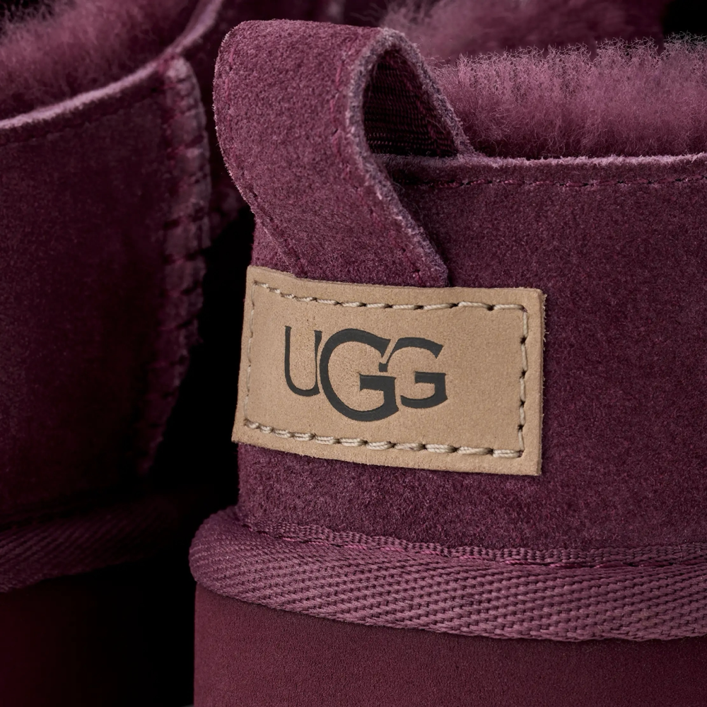 Detail view of UGG Classic Micro Bootie for women.