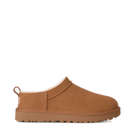 Side (right) view of UGG Classic Micro Bootie for women.