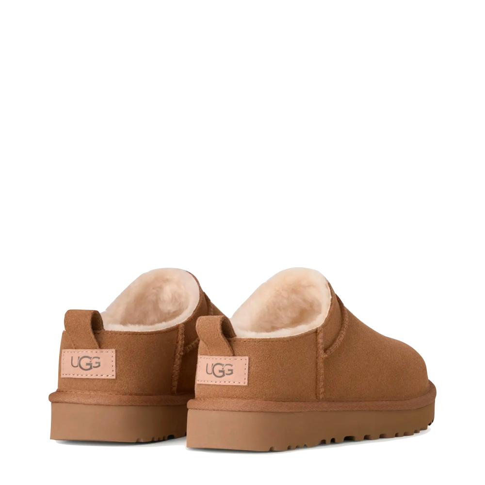 Heel view of UGG Classic Micro Bootie for women.
