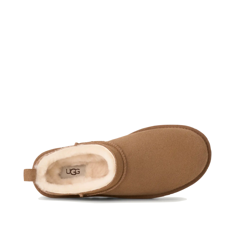 Top-down view of UGG Classic Micro Bootie for women.