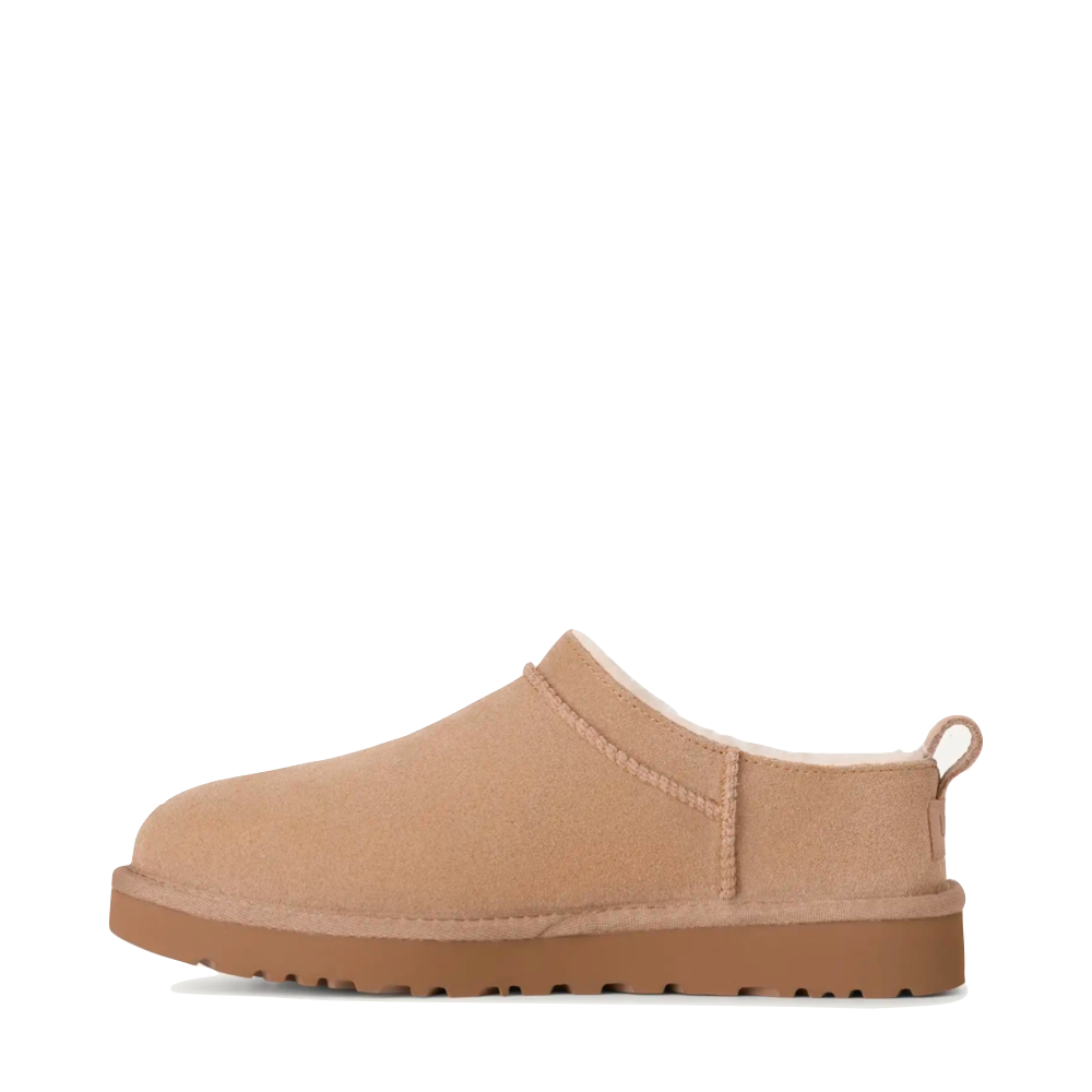 Side (left) view of UGG Classic Micro Bootie for women.