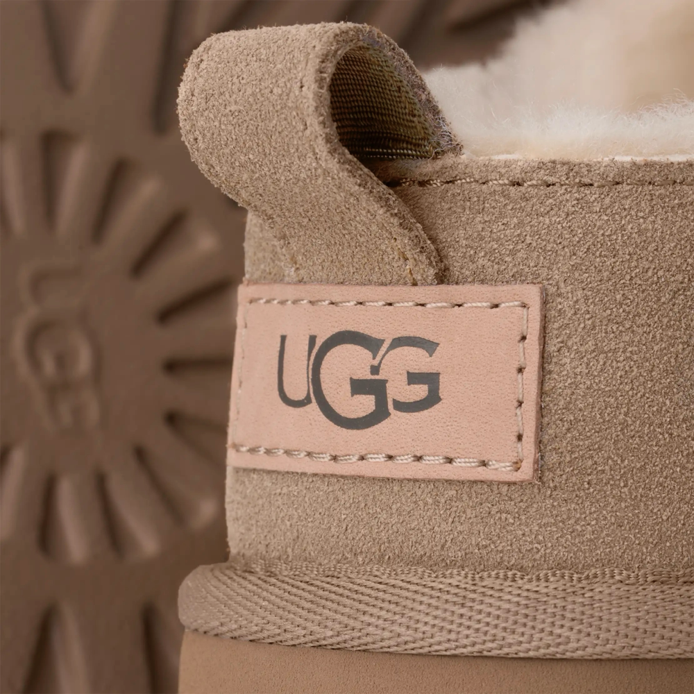 Detail view of UGG Classic Micro Bootie for women.