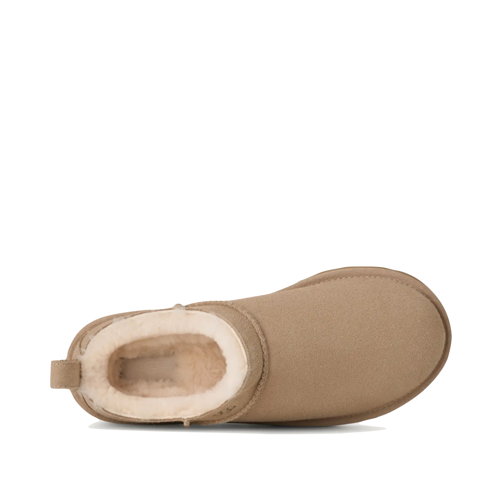 Top-down view of UGG Classic Micro Bootie for women.
