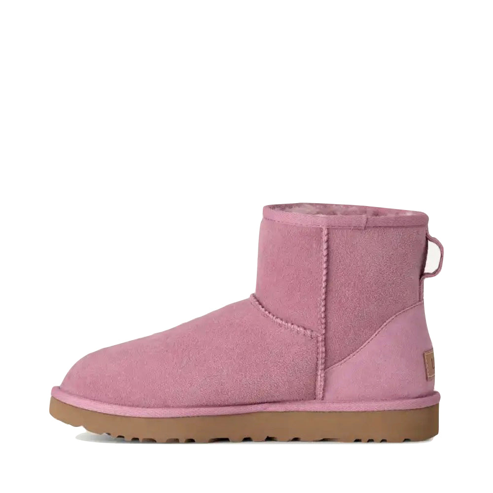 Side (left) view of Ugg Classic Mini 2 Sheepskin Boot for women.