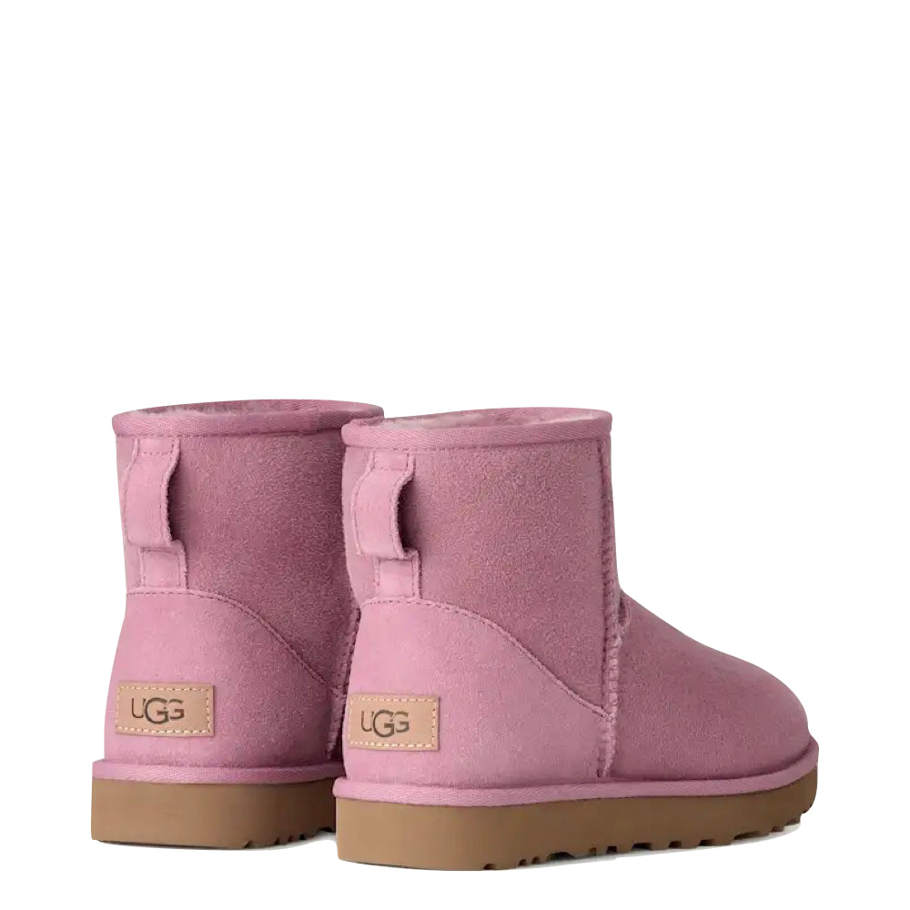 Heel view of Ugg Classic Mini 2 Sheepskin Boot for women.