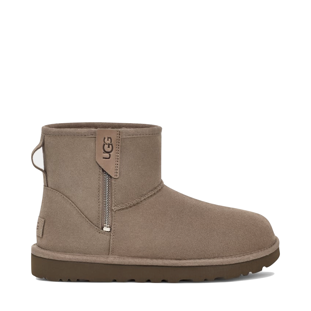 UGG Women's Classic Mini Bailey Zip Boot in Smoke Plume Grey