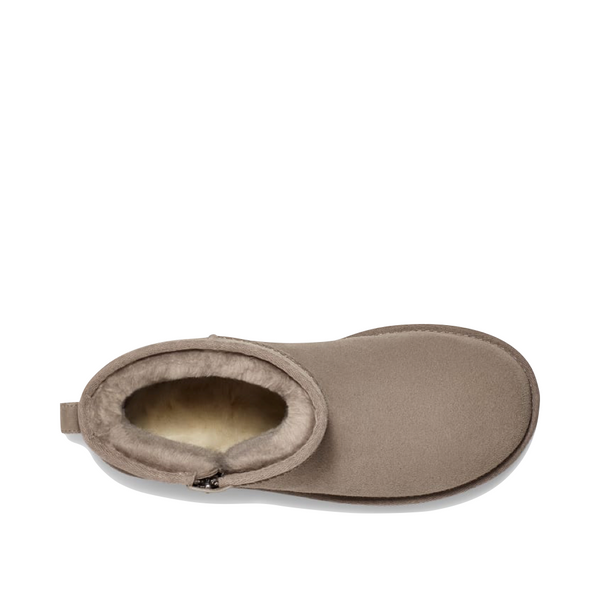 UGG Women's Classic Mini Bailey Zip Boot in Smoke Plume Grey