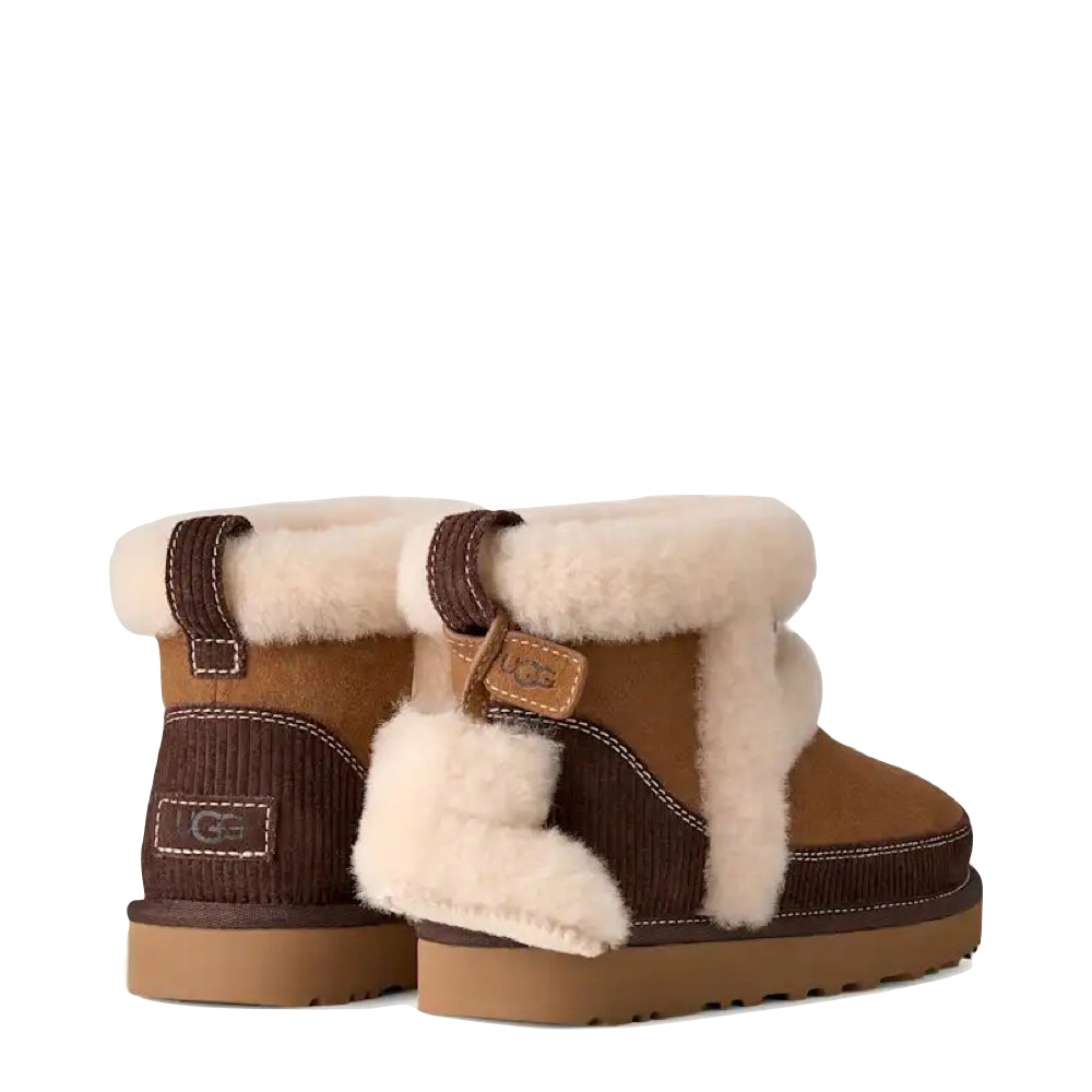 Heel view of UGG Classic Mini Heritage Boot for women.