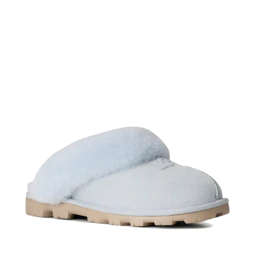 Toe view of Ugg Coquette Sheepskin Slide Slipper for women.