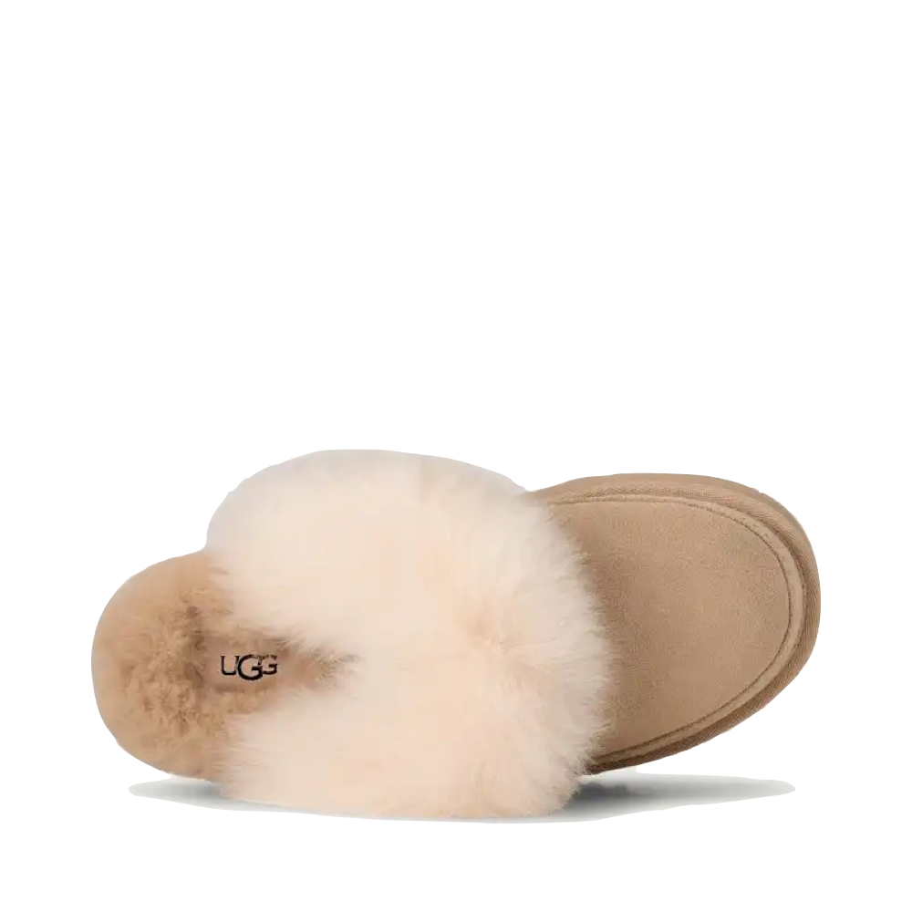 Top-down view of Ugg Disquette Chalet Slipper for women.