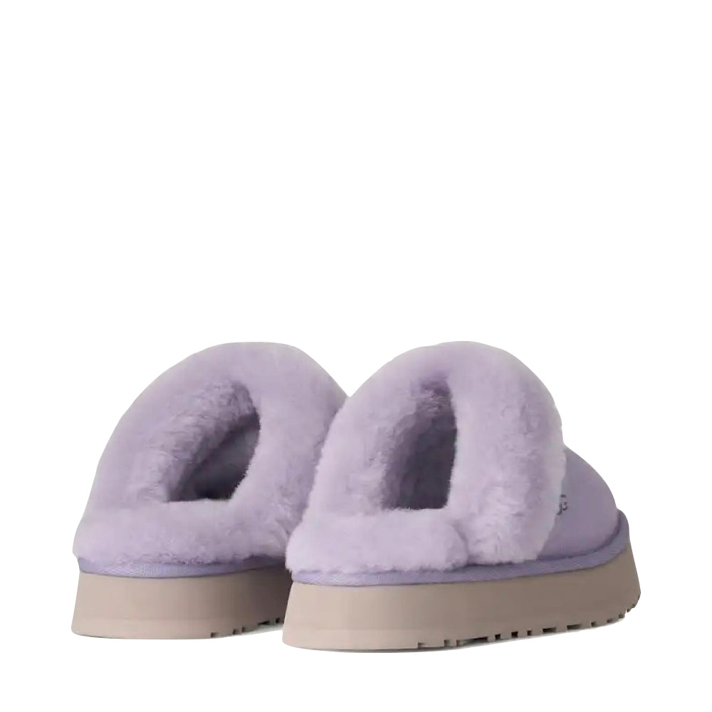 Heel view of Ugg Disquette Slip On Slipper for women.