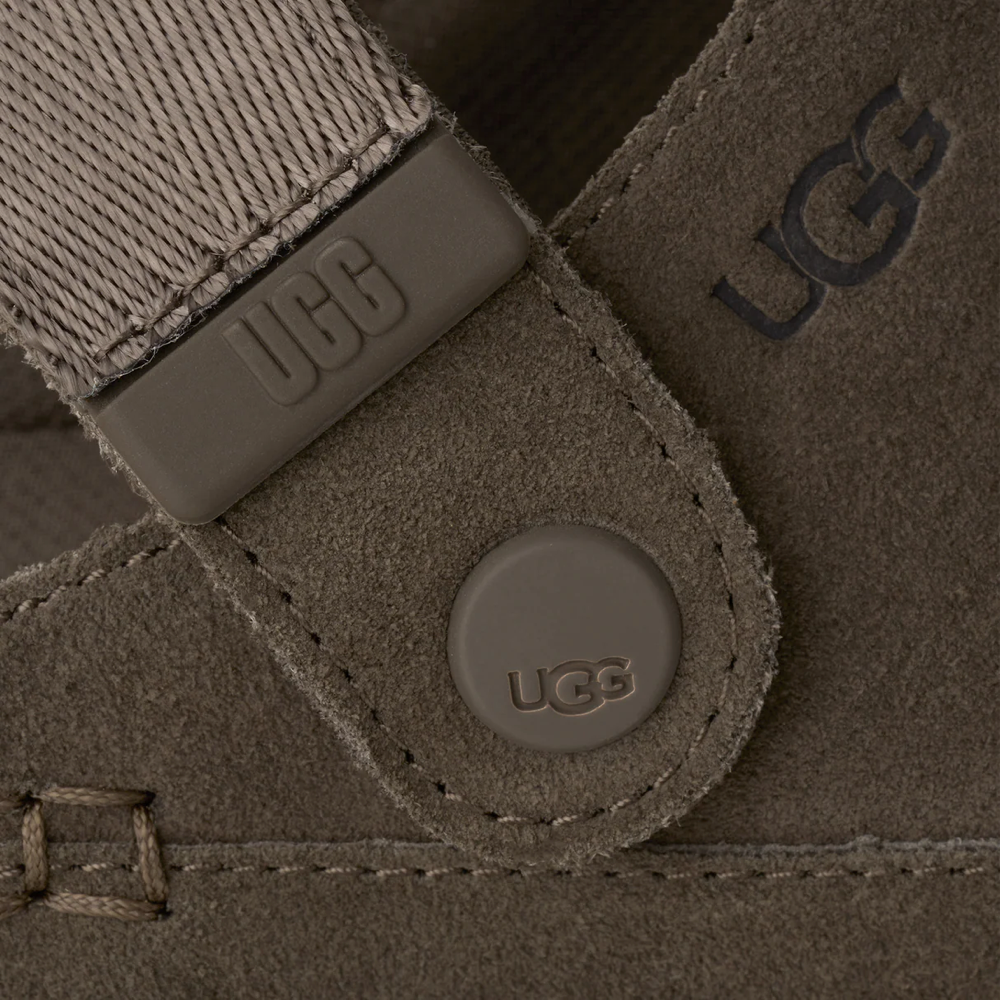 Detail view of UGG Goldenstar Clog for women.