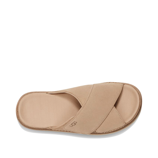 UGG Women's Goldenstar Cross Slide Sandal in Driftwood