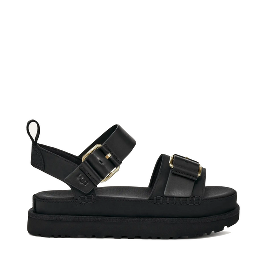 Side (right) view of UGG Goldenstar Villa Sandal for women.