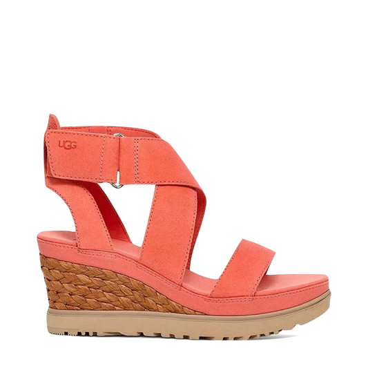 Side (right) view of Ugg Ileana Ankle Wedge Sandal for women.