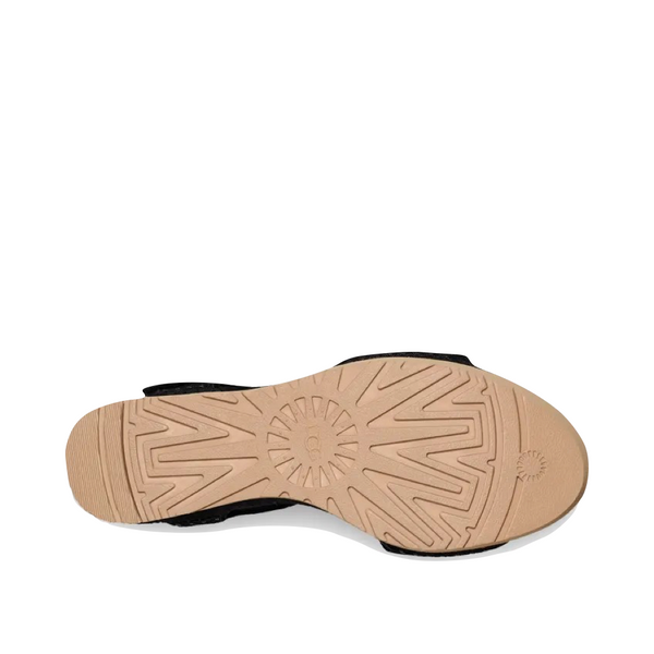 UGG Women's Ileana Strap Wedge Sandal (Black)