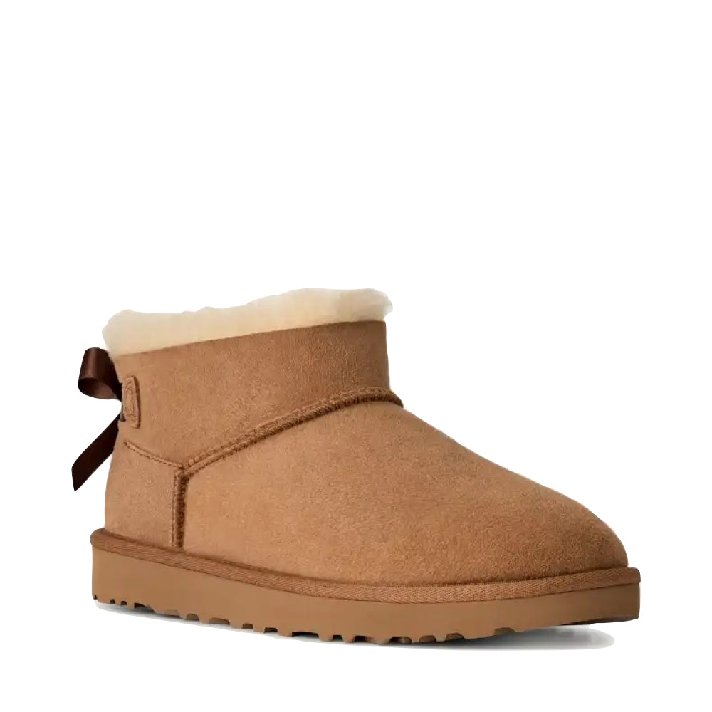 Toe view of Ugg Ultra Mini Bailey Bow Boot for women.