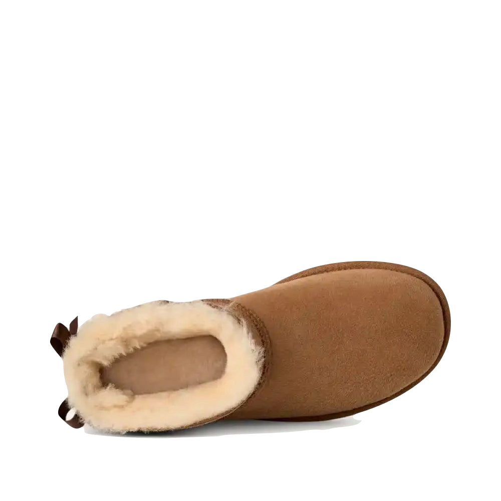 Top-down view of Ugg Ultra Mini Bailey Bow Boot for women.