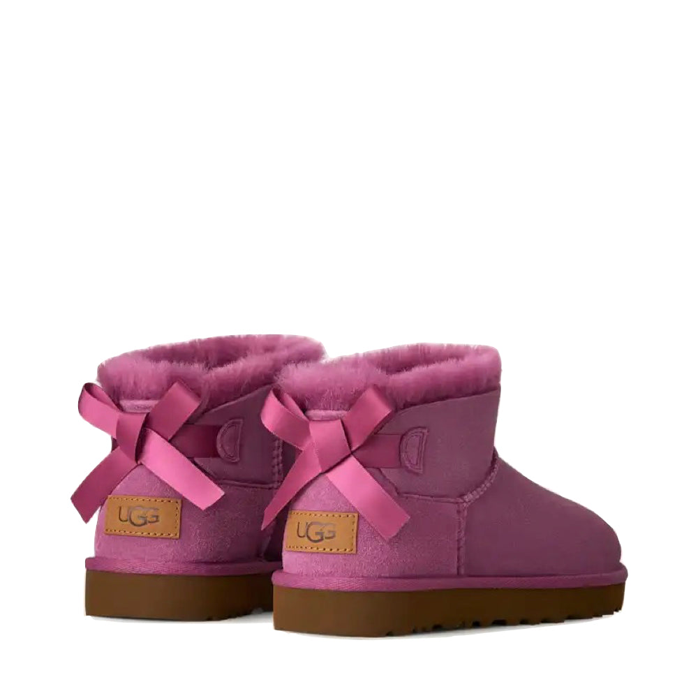 Back view of Ugg Ultra Mini Bailey Bow Boot for women.