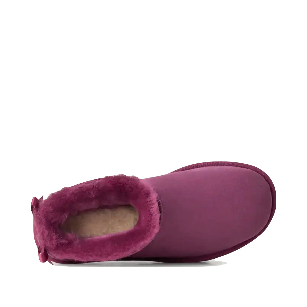Top-down view of Ugg Ultra Mini Bailey Bow Boot for women.