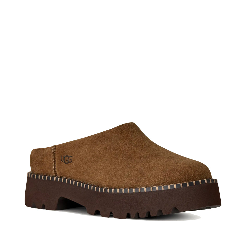Toe view of Ugg Uptowner Mule Slip On Platform for women.