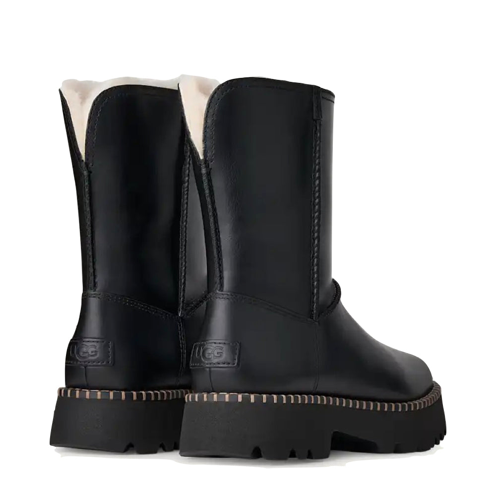 Heel view of Ugg Uptowner Short Boot for women.