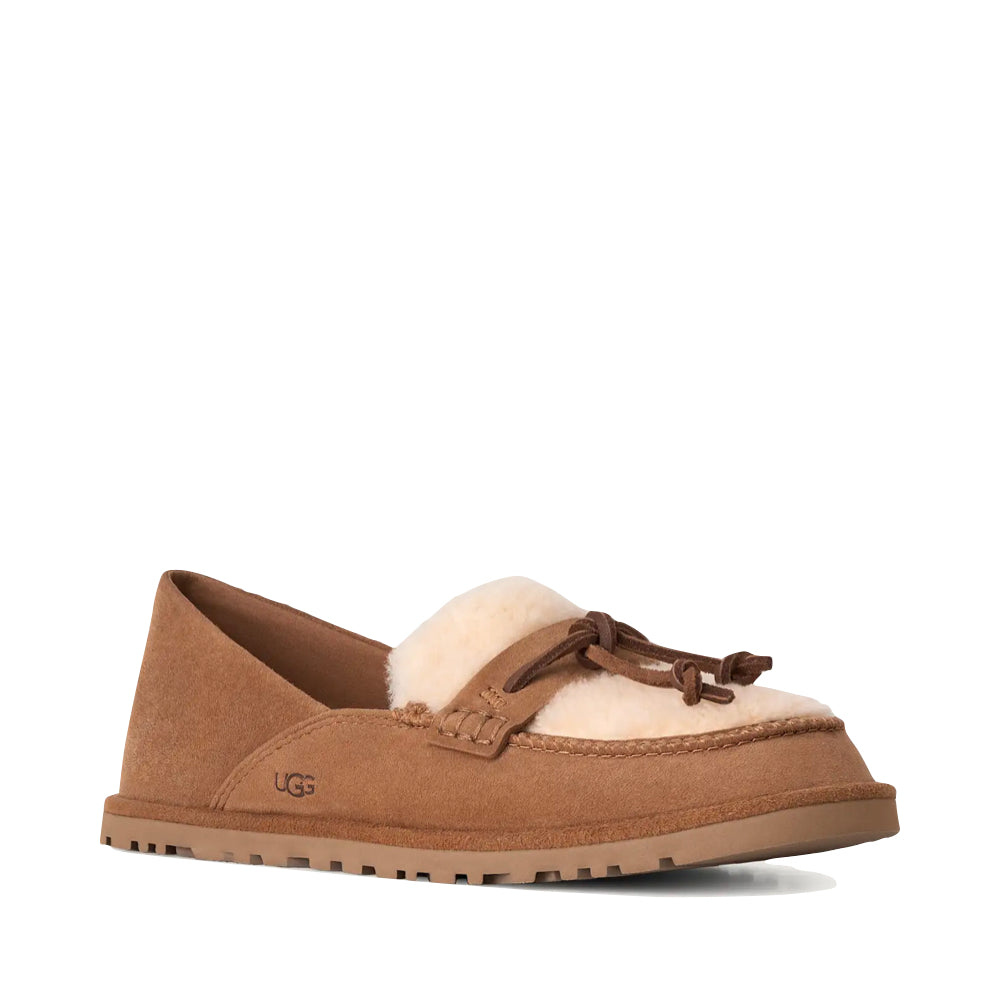 Mudguard and Toe view of Ugg Zora Loafer for women.
