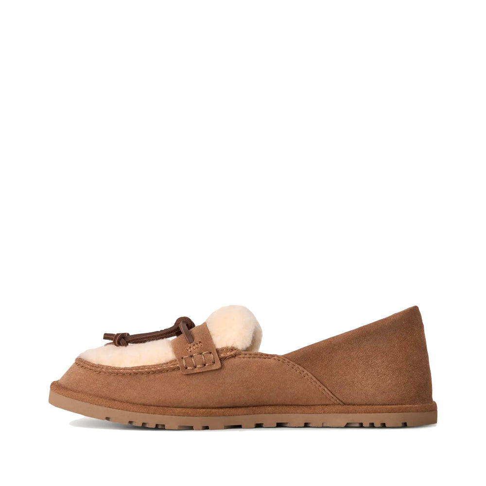 Side (left) view of Ugg Zora Loafer for women.