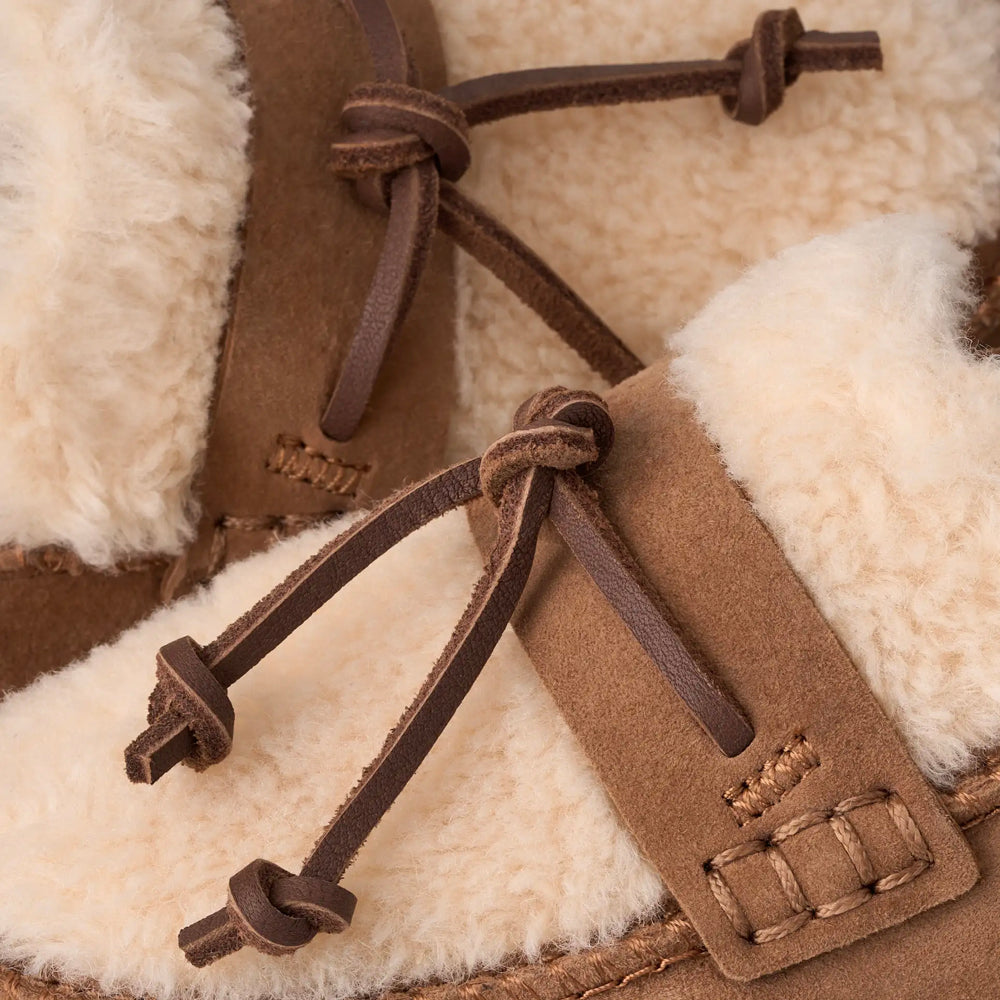 Detail view of Ugg Zora Loafer for women.
