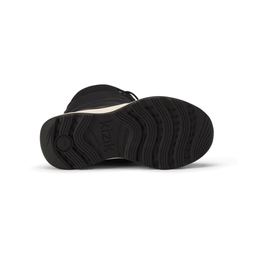 Kizik Women's Juno 2 High Waterproof Boot in Black/Whitecap Gray