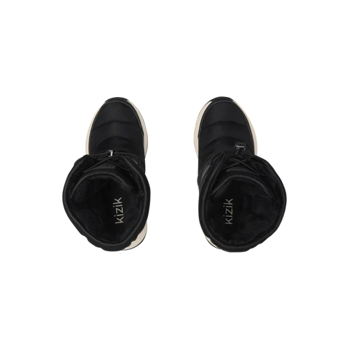 Kizik Women's Juno 2 High Waterproof Boot in Black/Whitecap Gray