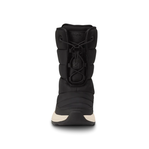 Kizik Women's Juno 2 High Waterproof Boot in Black/Whitecap Gray