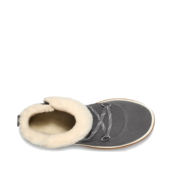 UGG Women's Lakesider Heritage Lace Boot in Charcoal