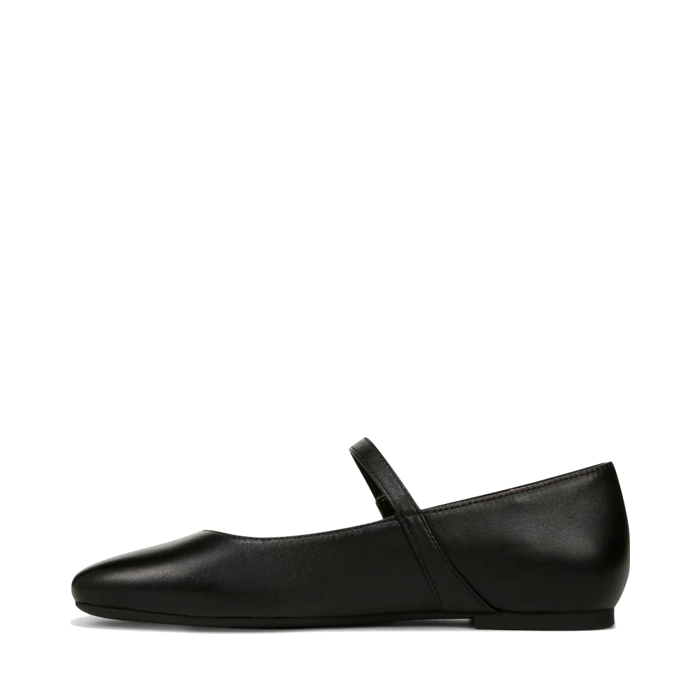 Side (left) view of Vionic Alameda Leather Mary Jane Flat for women.