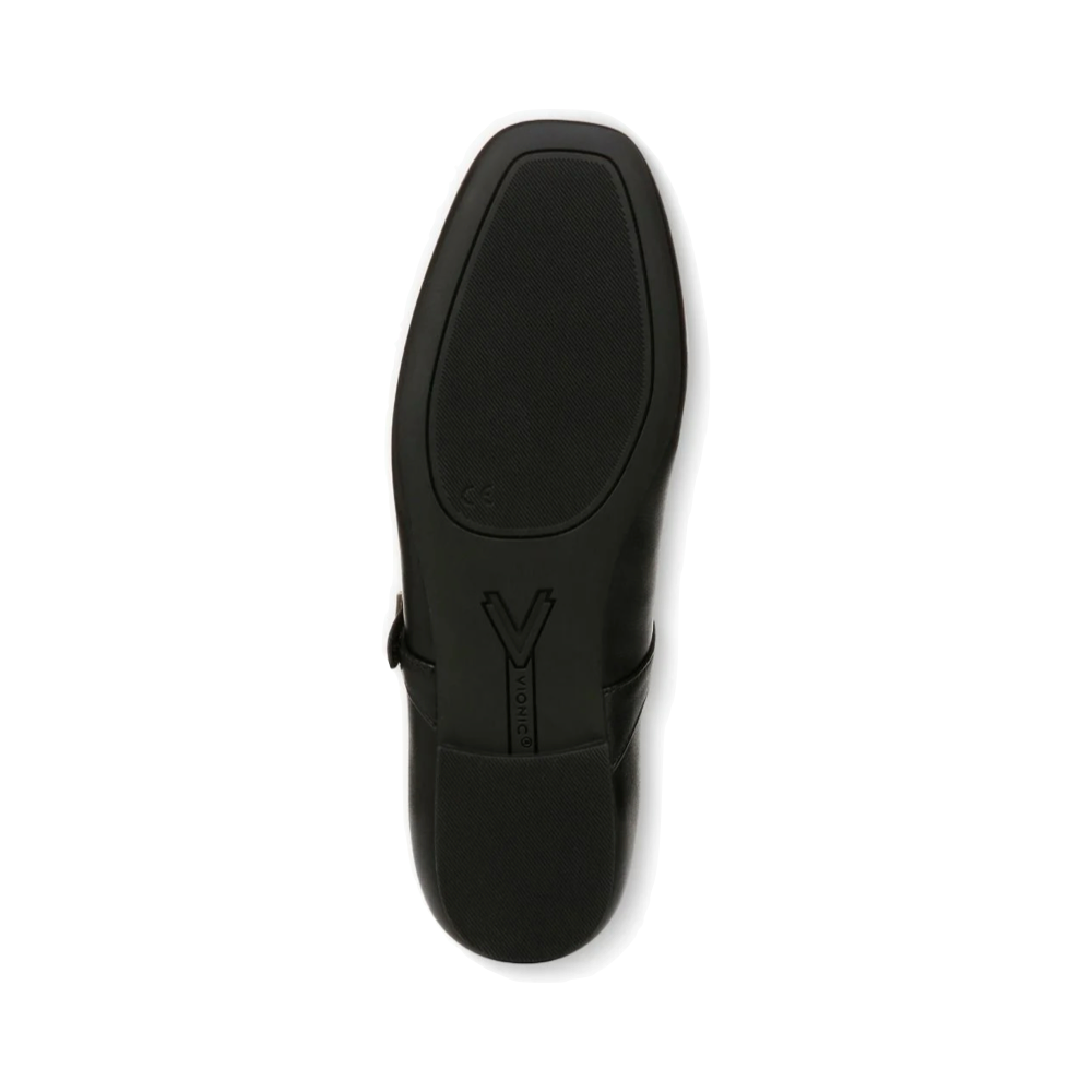 Bottom view of Vionic Alameda Leather Mary Jane Flat for women.