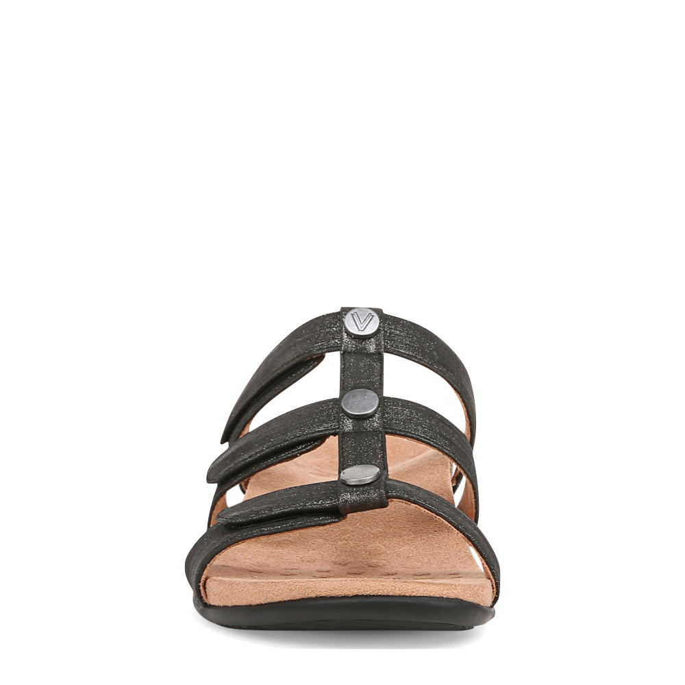 Front view of Vionic Amber Slide Sandal for women.